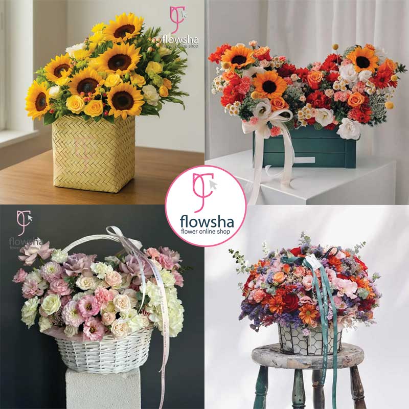 ایده سبد گل های لاکچری برای روز مادر