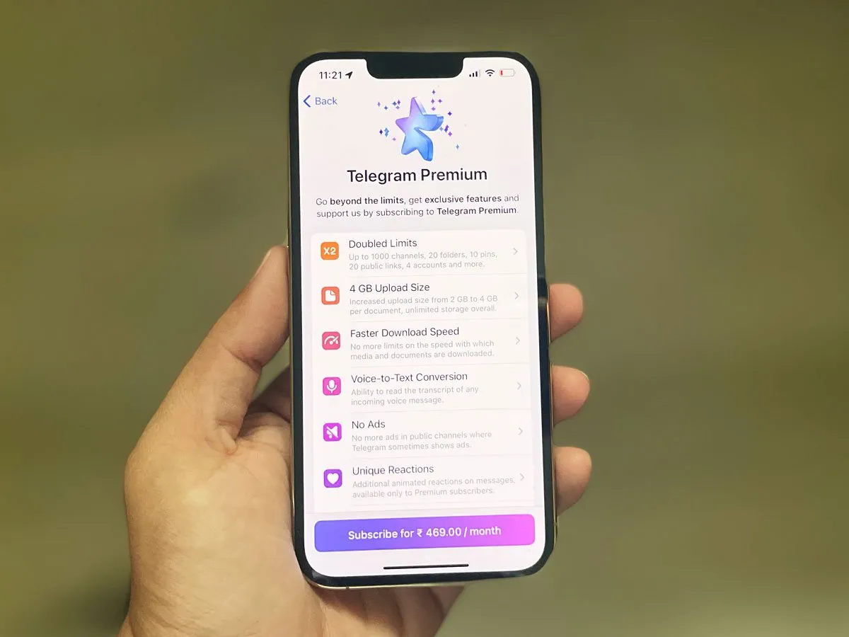 تلگرام پریمیوم