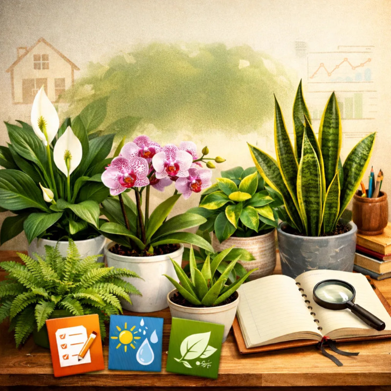راهنمای جامع انواع گل‌های آپارتمانی