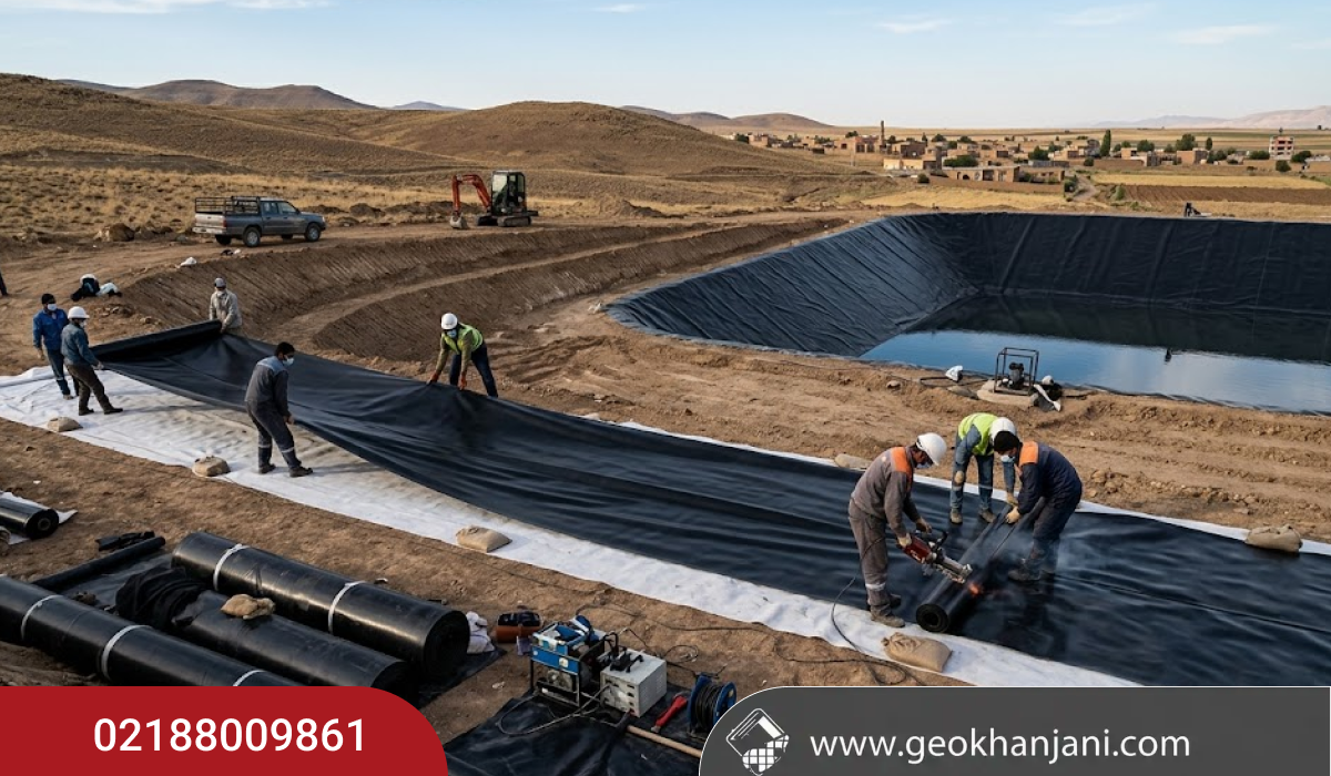 راهنمای جامع انتخاب، زیرسازی و استعلام قیمت روز ورق ژئوممبران در ایران