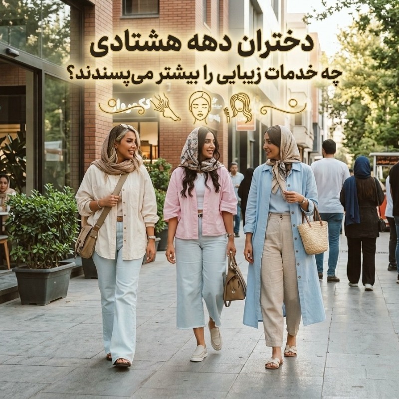 دختران دهه هشتادی چه خدمات زیبایی را بیشتر می‌پسندند؟