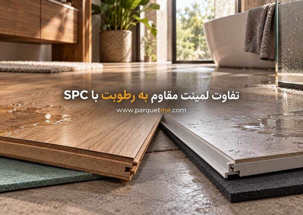 تفاوت لمینت مقاوم به رطوبت و کفپوش SPC