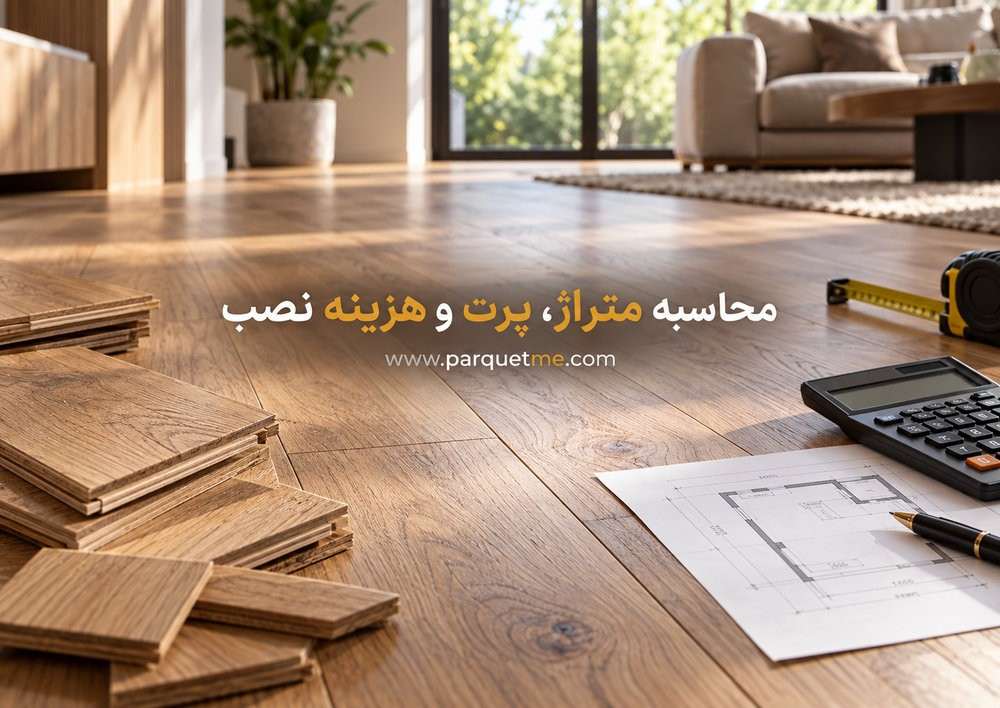 محاسبه متراژ پرت و هزینه نصب پارکت