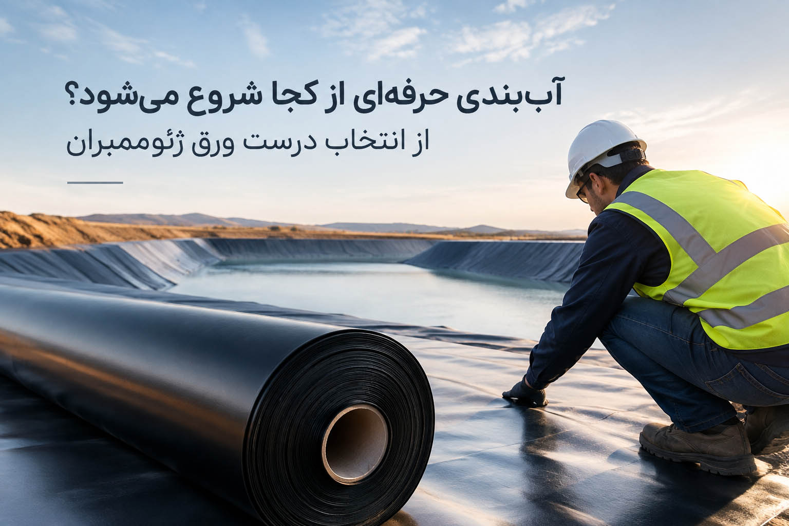 آب‌بندی حرفه‌ای از کجا شروع می‌شود؟ از انتخاب درست ورق ژئوممبران